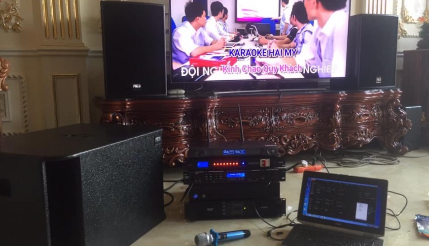 Lắp đặt dàn karaoke nhà anh Tình - Hóc Môn
