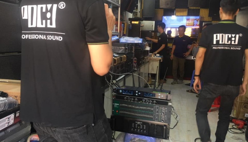 Lắp đặt sân khẩu dàn âm thanh PDCJ