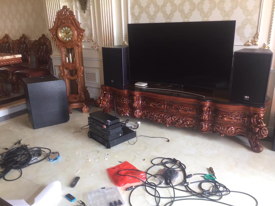 Lắp đặt dàn karaoke nhà anh Tình - Hóc Môn